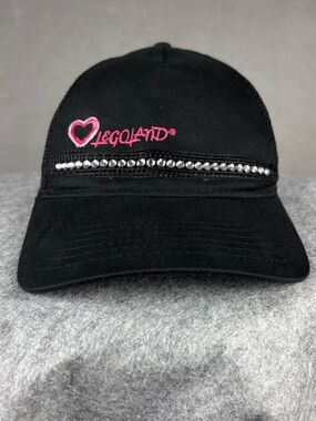 LEGOLAND Rhinestone Heart Black Trucker Snapback Hat